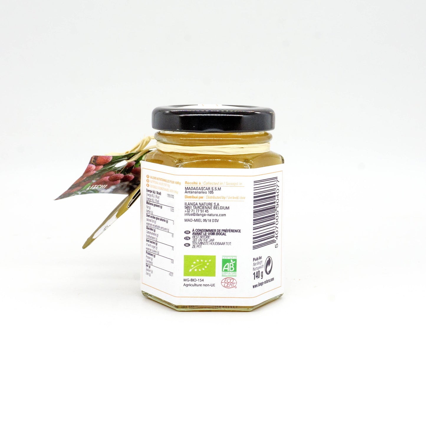 Madagascar Lychee honey 140g - BIO