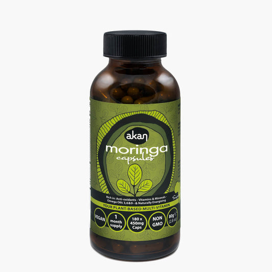 Akan Moringa Veggie capsules (Moringa sourced from South Africa)