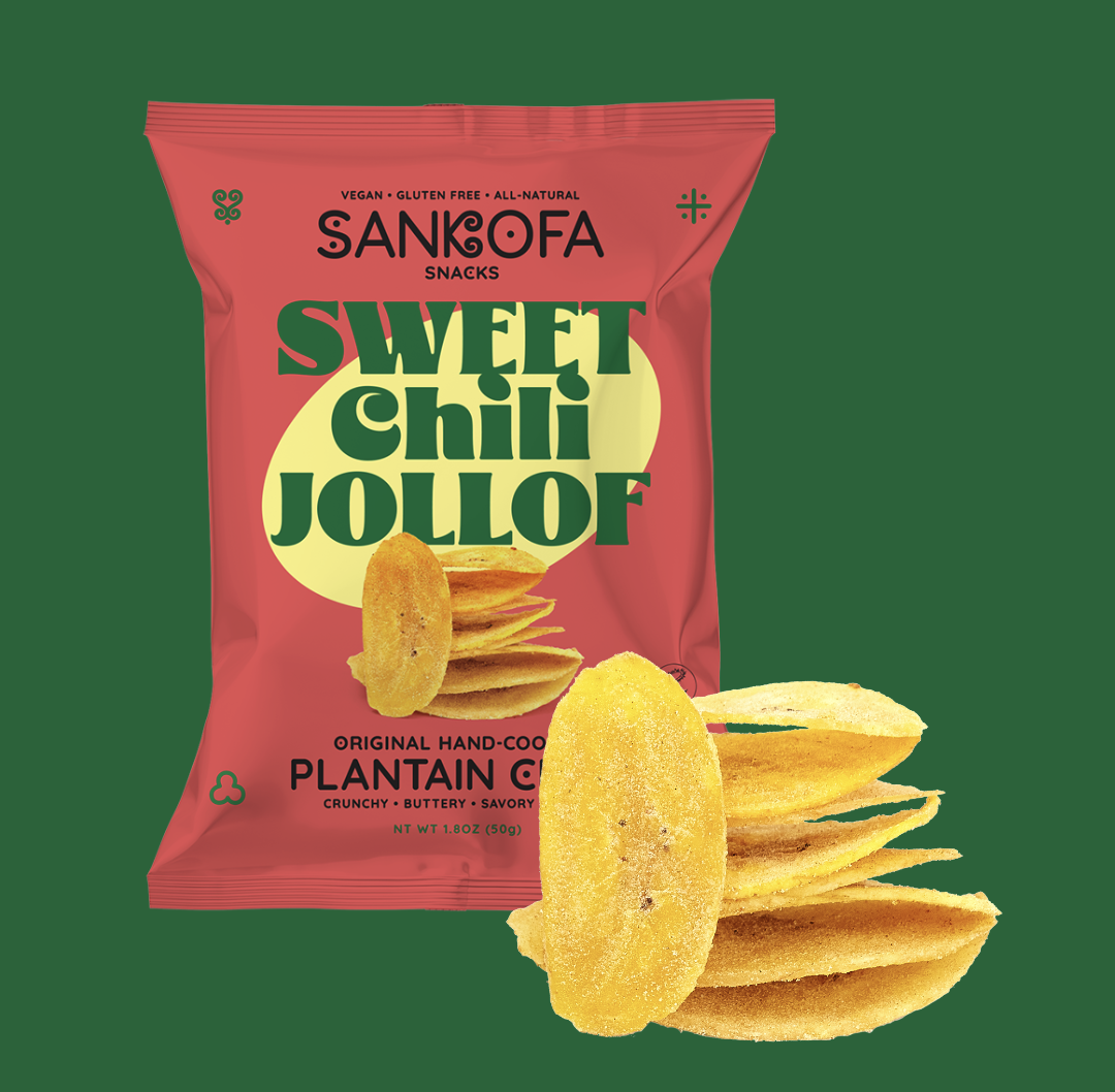 Sankofa Sweet Chili Jollof Plantain Chips